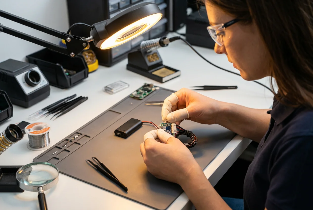 Battery, controller, and connector assembly for heated apparel