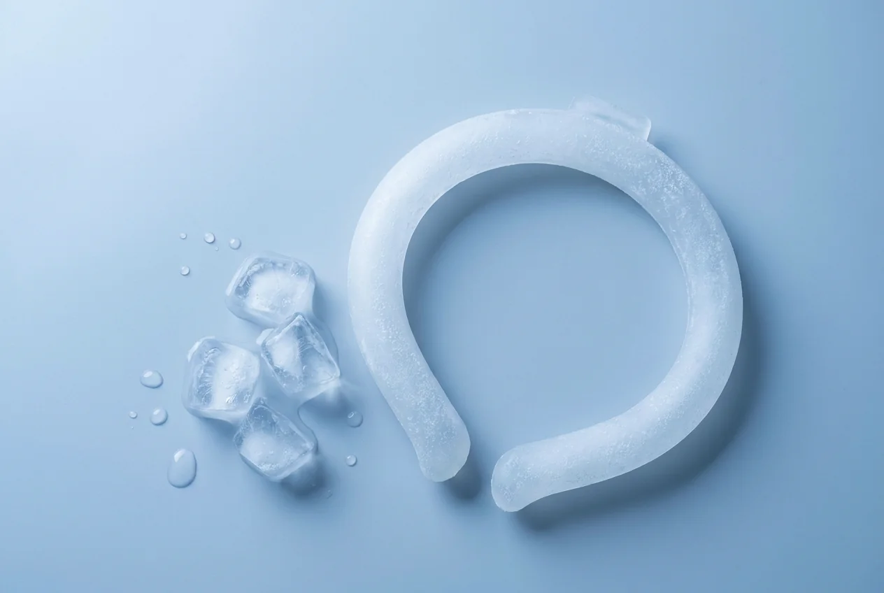 PCM neck cooler ring chilled for reuse